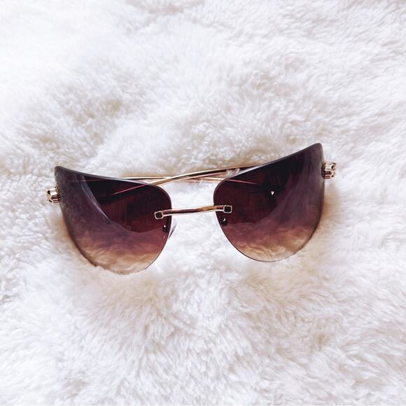 Ophelia Brown & Clear Floral Chic Sunglasses - Picture 3 of 10